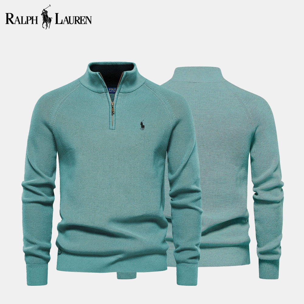 R&L Zip Neck Sweater - CLEARANCE